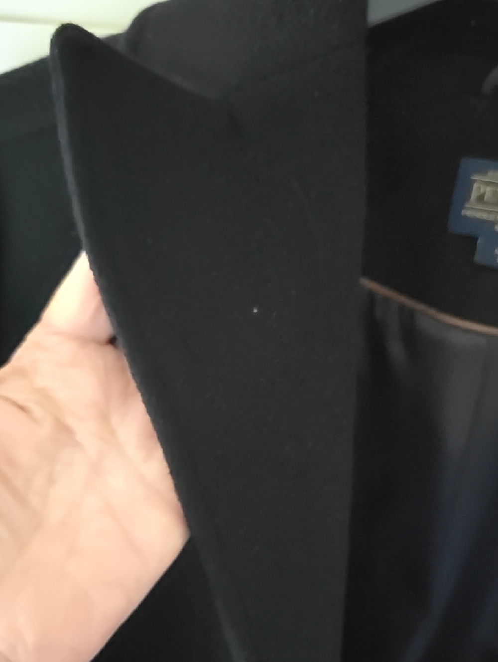 Pendleton Black Single-Breasted Wool Pea Coat - Picture 6 of 11